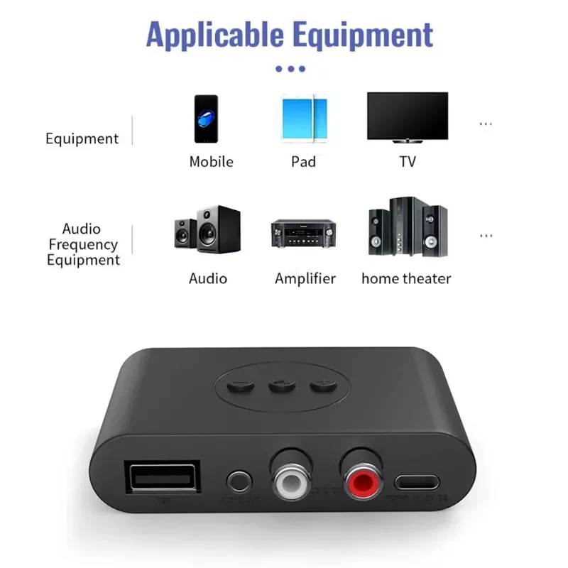 

Pc Noise Cancelling Bluetooth-compatible 5.0 Adapter Portable Wireless Aux for Car Music Receiver Speaker Headphones