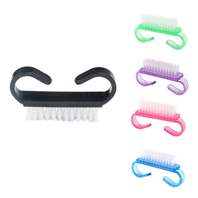 

Nail Art Plastic Cleaning Brush Finger Care Dust Clean Handle 100Pcs