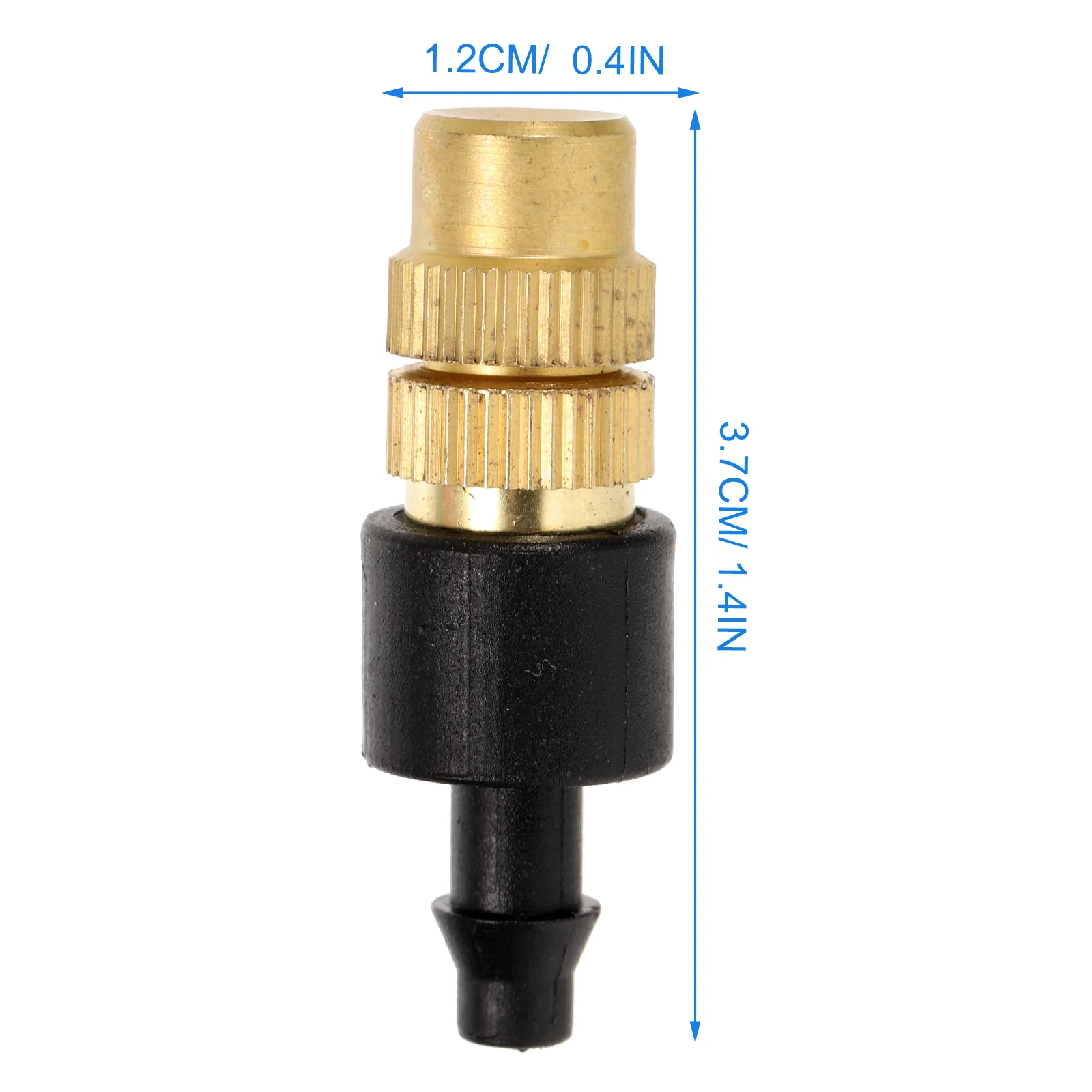 

10 Pcs Adjustable Atomizing Nozzle Water Hose Mister Heads Nozzles Sprinkler Brass Misting Irrigation Copper Connector Micro