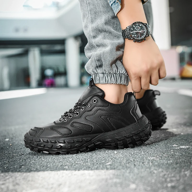 Mens Fashion Shoes Platform Breathable Sports Shoes Men Casual Shoes No-slip Running Sneakers Tennis Shoes Male Big Size Outdoor