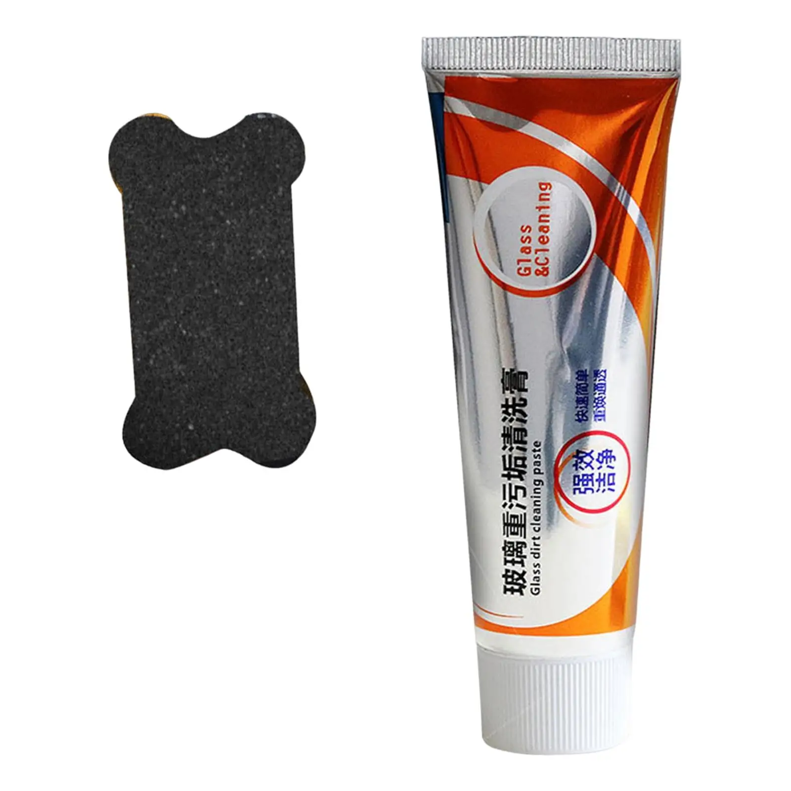 

Glass Oil Film Removing Paste with Sponge Auto Car Glass Polishing for Home