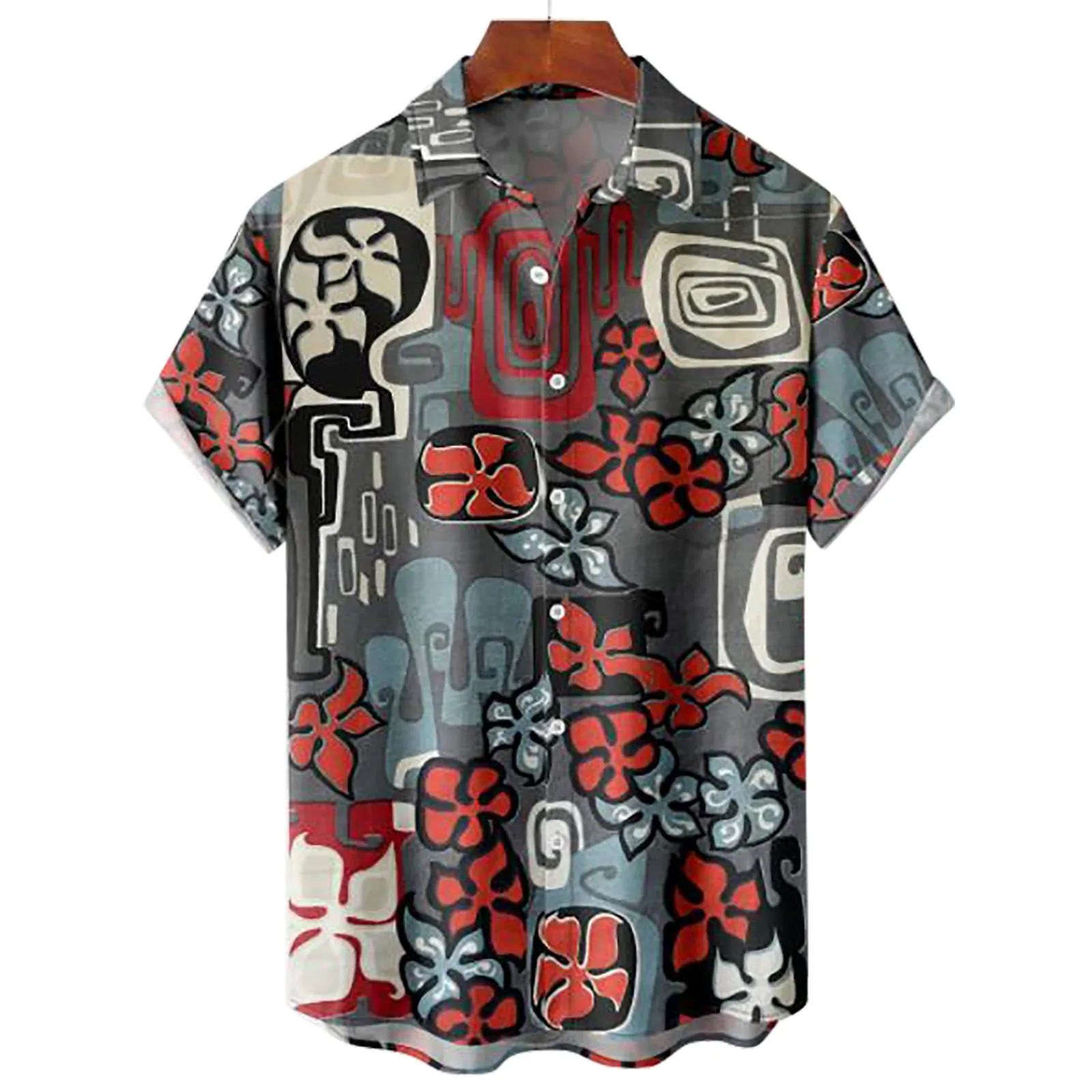 

Shirt Packs Mens Printed Hawaiian Shirts Short Sleeve Button Down Beach Shirts Mens Shirts Size Medium