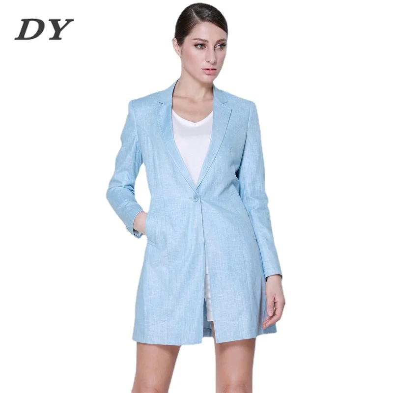

Spring 2022 Womens Fashion Suit Light Mature Women's Dress Slim Professional Suit Oversize Windbreaker Coat Women Spring Jacket