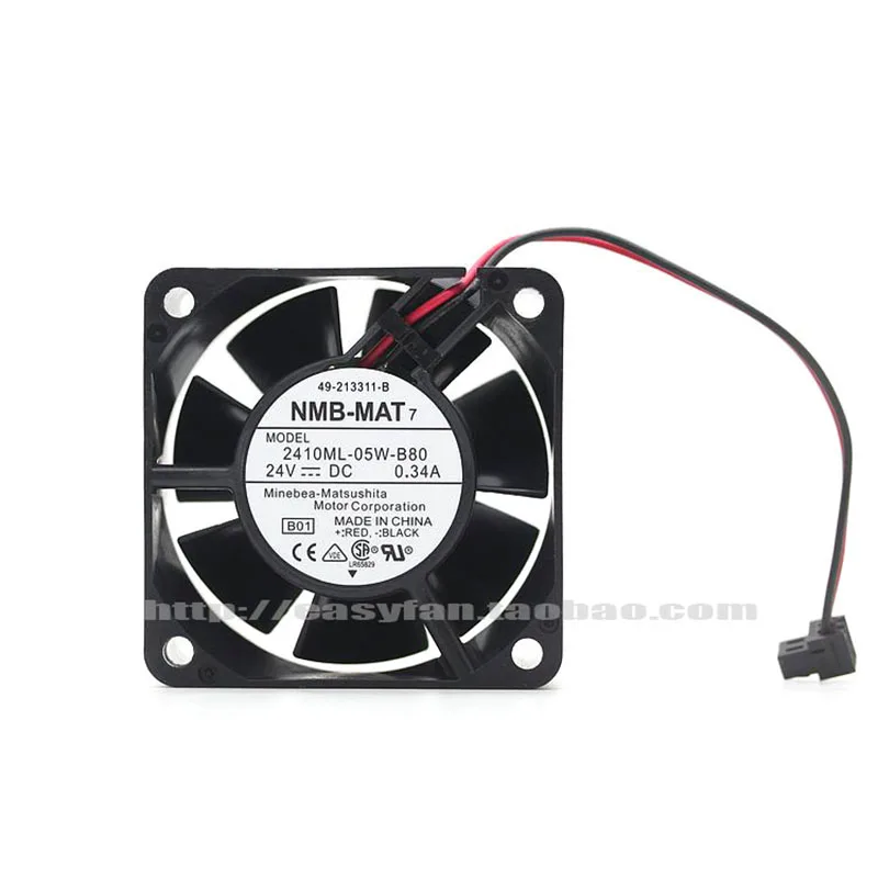 NMB 2410ML-05W-B80 6025 24 В 0 34 А Супер большой инвертор объема воздуха Двойной шариковый