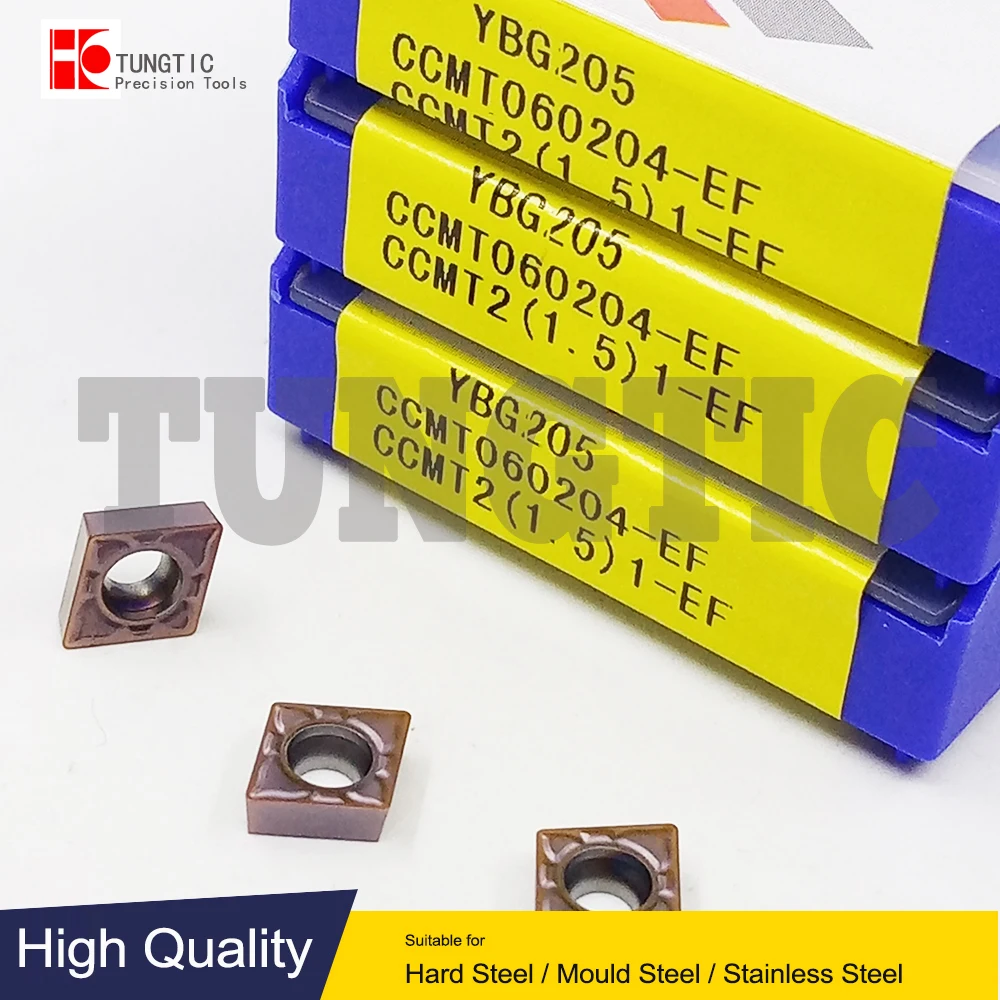 CCMT 060204 -EF YBG205 YBM153 CCMT2(1.5)1-EF Твердосплавный токарный резак Инструменты с ЧПУ