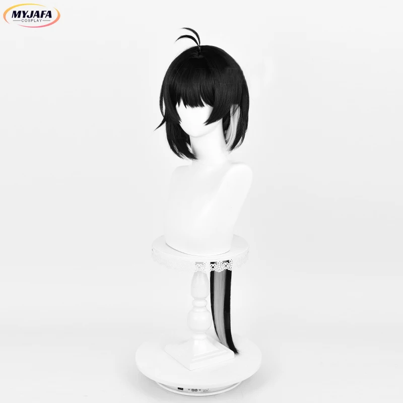 Женский парик для косплея Rover длинный унисекс из черных и белых волос