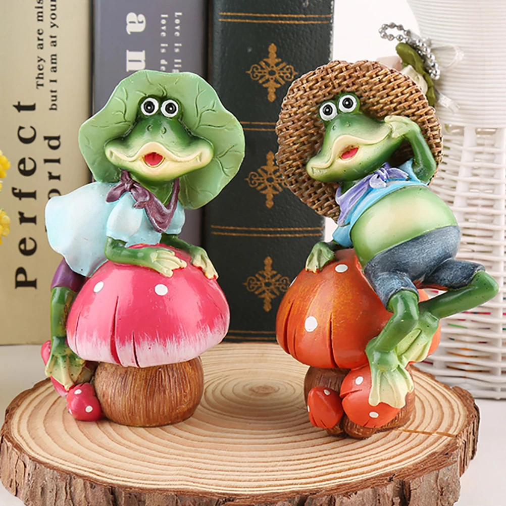 

2 шт., статуэтки-лягушки из каучука