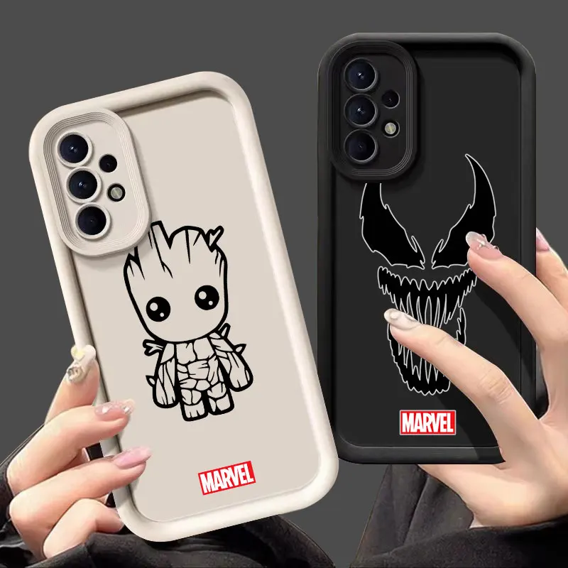 Чехол с логотипом Marvel Venom Groot для Samsung Galaxy A55 5G A54 A35 A53 A52 A34 A13 A14 A15 A16 A21S A25 A32 A33
