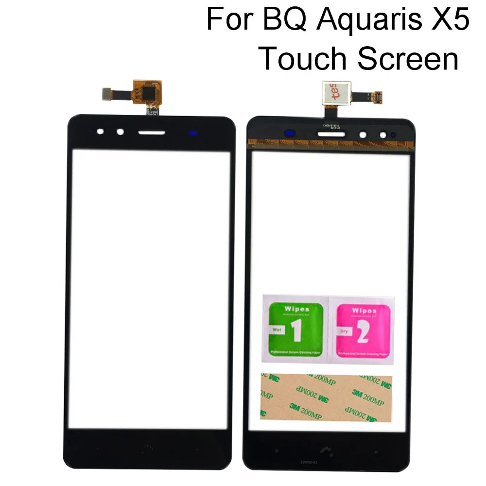 

Панель дигитайзера с сенсорным экраном 5,0 дюйма для BQ Aquaris X5, дигитайзер с сенсорным экраном и объективом, сенсорный экран, инструменты, 3M кле...