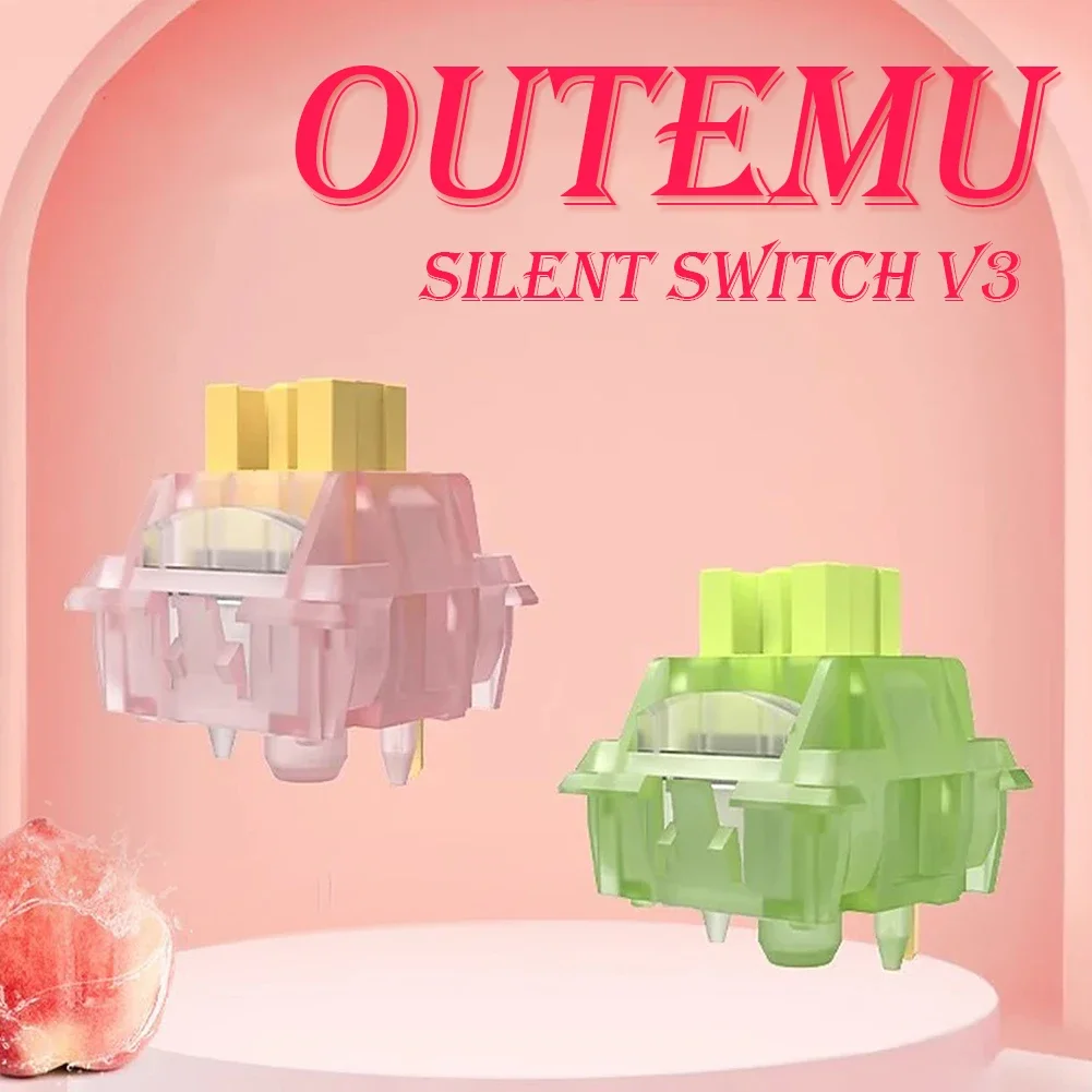 Outemu Silent Peach V3 переключатель Lubed Lemon переключатели механическая клавиатура