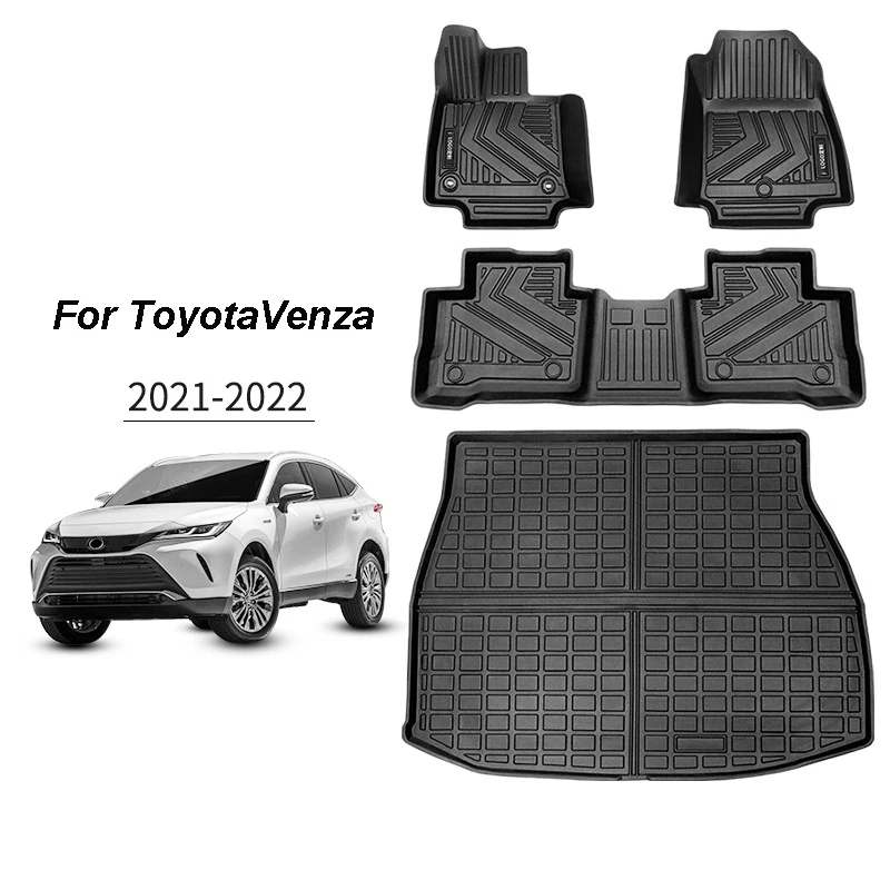 

Набор Резиновых автомобильных ковриков для Toyota Venza 2022-2023, водонепроницаемые аксессуары, коврики для салона автомобиля