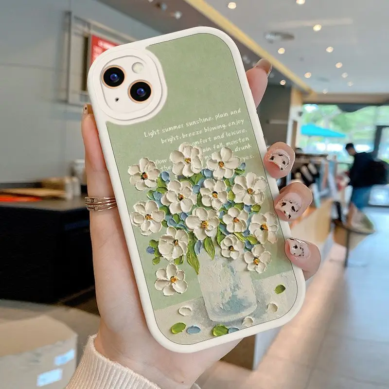 Luxury Floral Language Phone Case Suitable for Xiaomi Redmi Note 11 11S 10 10S Pro Mi 13 12 11T 10T 11 Lite NE  Protection Cover