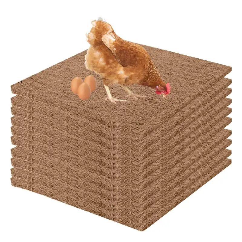 

Coconut Fiber Nesting Pad Coconut Fiber Chicken Egg Laying Pads Chicken Coop Floor Mats Reusable Hen Nesting Material