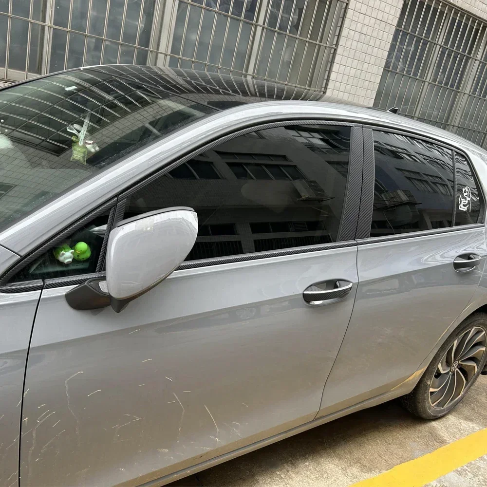 Для Volkswagen Golf 8 2021-2023 хэтчбек окно хромированные удаленные затемняющие стойки ABC