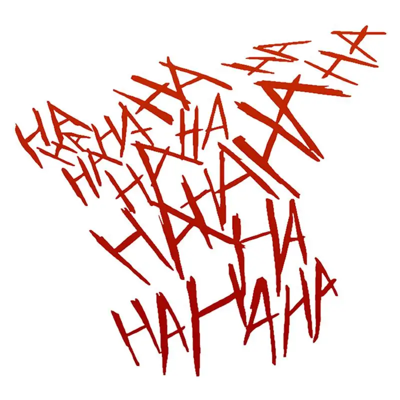 

13X14cm Motorcycle Sticker HAHAHA Motorcycle Helmet Car Stickers Moto Auto Decal Funny Vinyl On Car Styling for Vehicle Sticker