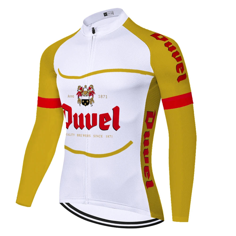 Мужской велосипедный трикотаж DUVEL с длинным рукавом 2021 зима-осень Racing Ropa Ciclismo