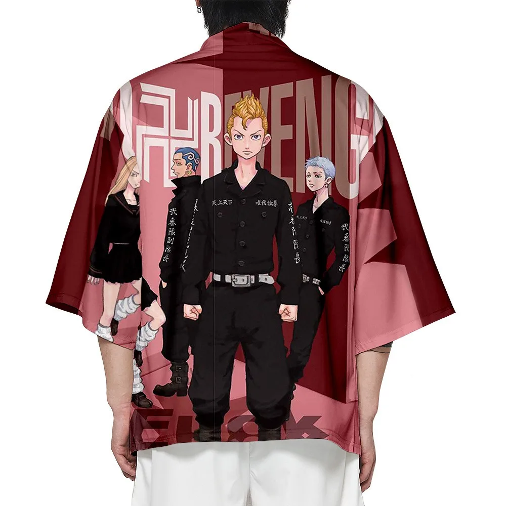 

Кимоно с рукавом три четверти и принтом «мстители»