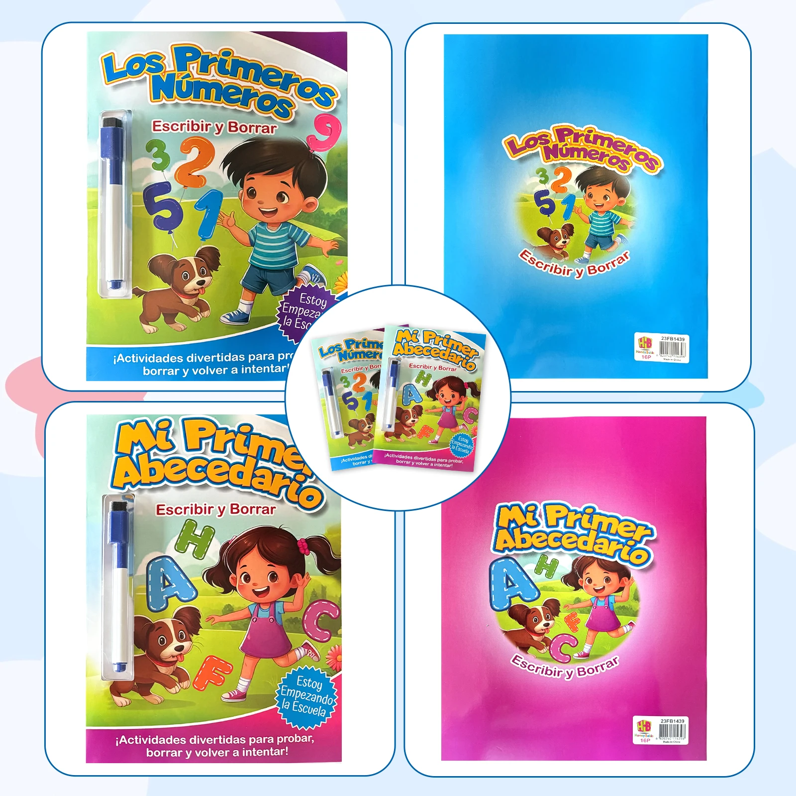 Испанская Детская Книга Для Отслеживания Цифр И Алфавита С Ручкой Самозаписи