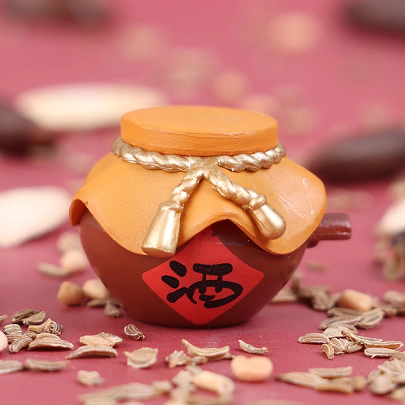 

1 шт. 1:12 миниатюрный китайский кукольный домик, банка для вина, модель традиционной винной бутылки, декор для кухни и сада, аксессуары для кук...