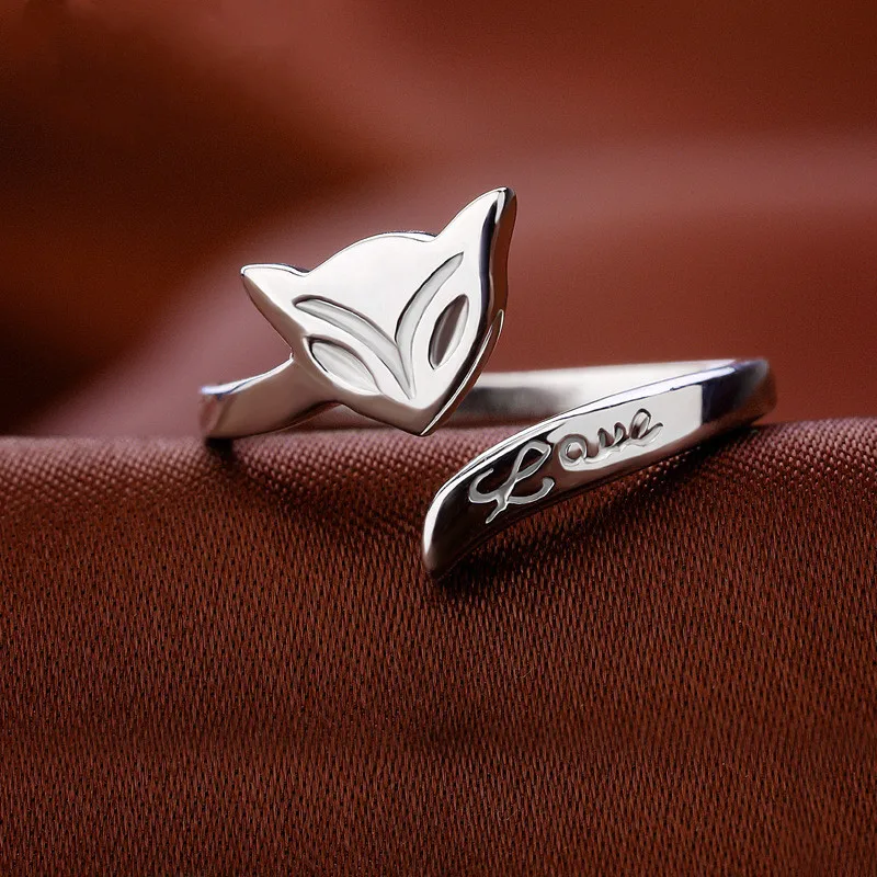 Женское кольцо из серебра 100% пробы с регулируемым размером |