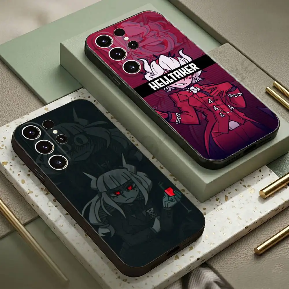 Фото Чехол для игрового телефона H-Helltaker для Samsung S20,21,22,23,24,25,26 Ultra,Plus, черный мягкий чехол №1