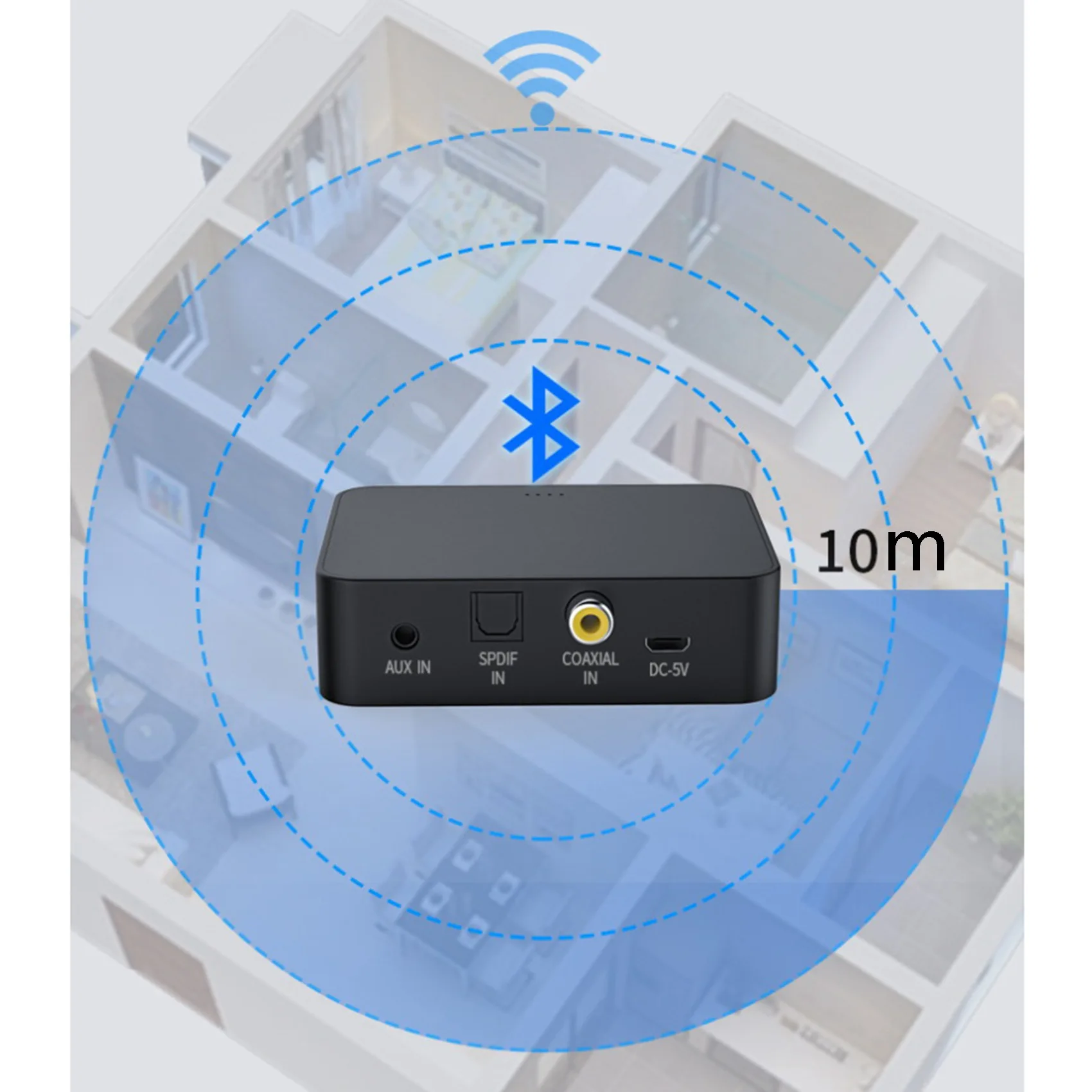 Оптоволоконный коаксиальный Bluetooth передатчик AUXTF карта 5 0 аудио адаптер для