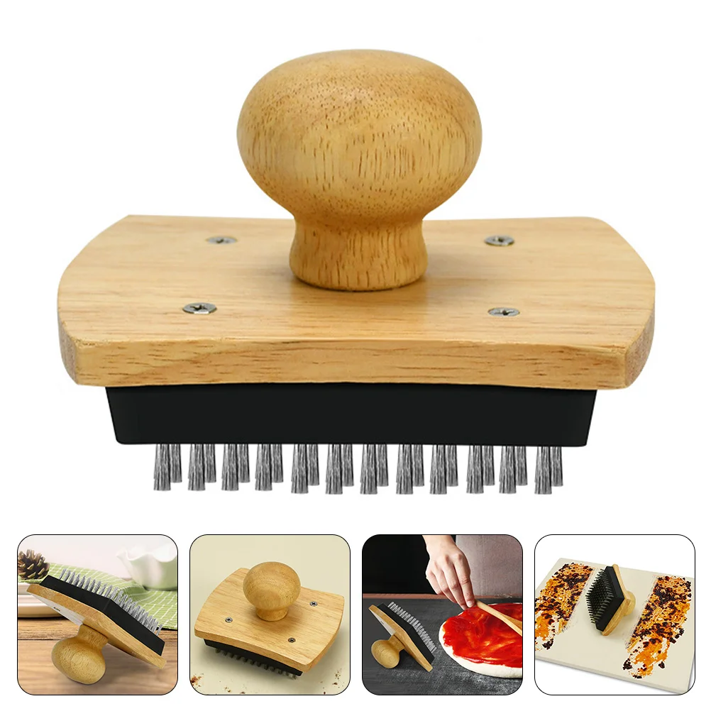 

Brush Grill Pizza Cleaner Cleaning Barbecue Bbq Oven Scrubber Scrapertool Metal Pan Wire Pot Brushes Outdoor Oil Furniture Board