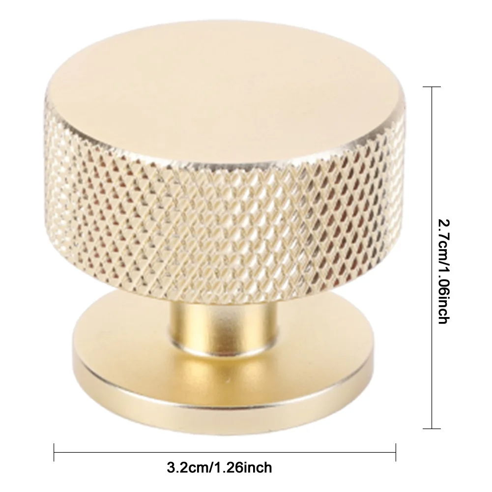 10 шт. ручки для шкафа ящиков с одним отверстием кухонного накаткой дверные и