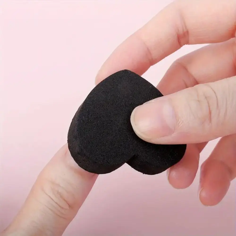 10 шт. милая пилочка для ногтей в форме сердца розовые и черные полировальные