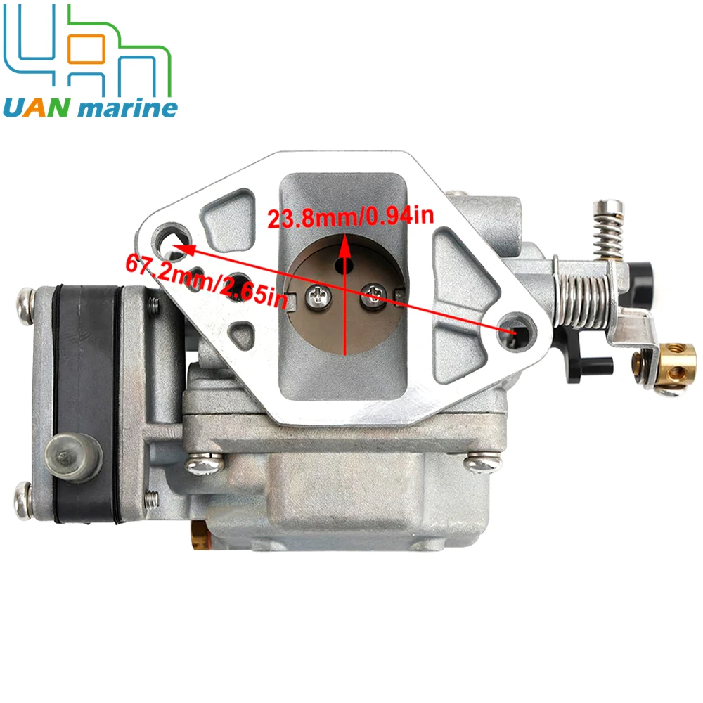 Карбюратор 63V-14301-02 Carb Assy 63V-14301-00 для подвесной лодки Yamaha 9.9HP 15HP 63V-14301-00-00 заменяет