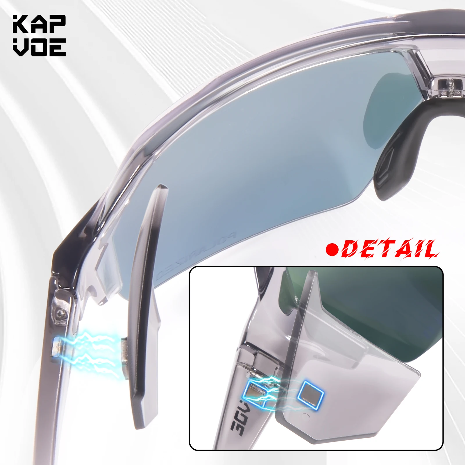 Kapvoe Поляризационные Велосипедные Солнцезащитные Очки С Защитой Uv400 Унисекс