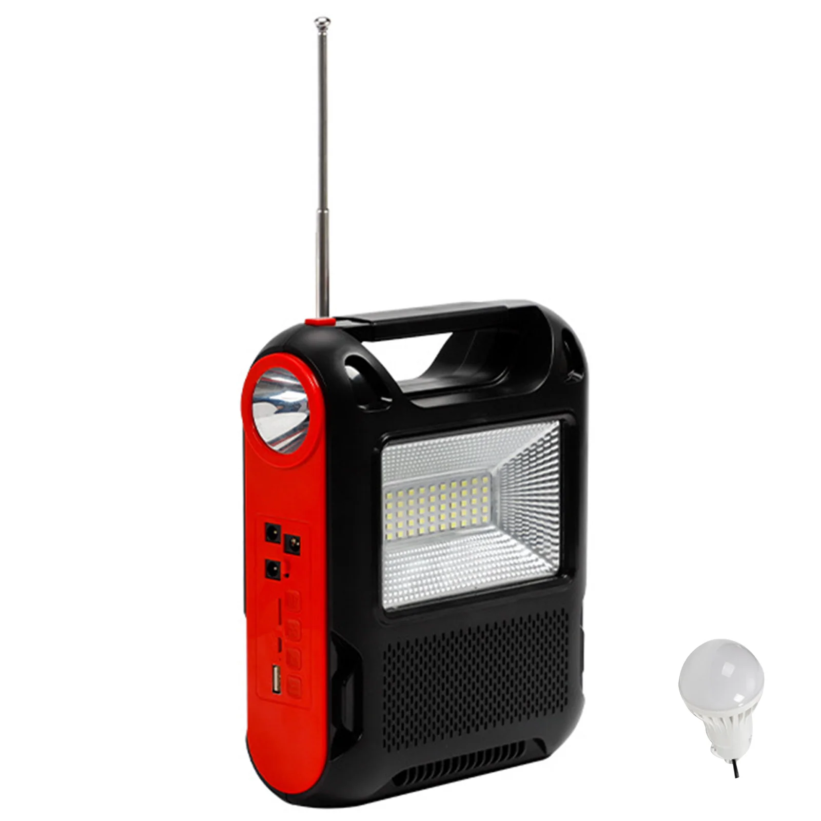 

Солнечные магнитолы для кемпинга, многофункциональные прожекторы, портативные, Bluetooth-совместимые, встроенный динамик, многоразовые, для до...