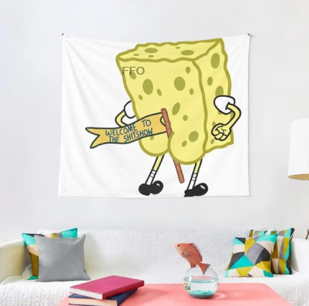 

Custom Tapestry Welcome To The Shitshow Tapestry Patrick Star Meme Tapestries Wall Hanging Home Decor Dorm Decoration Bedroom