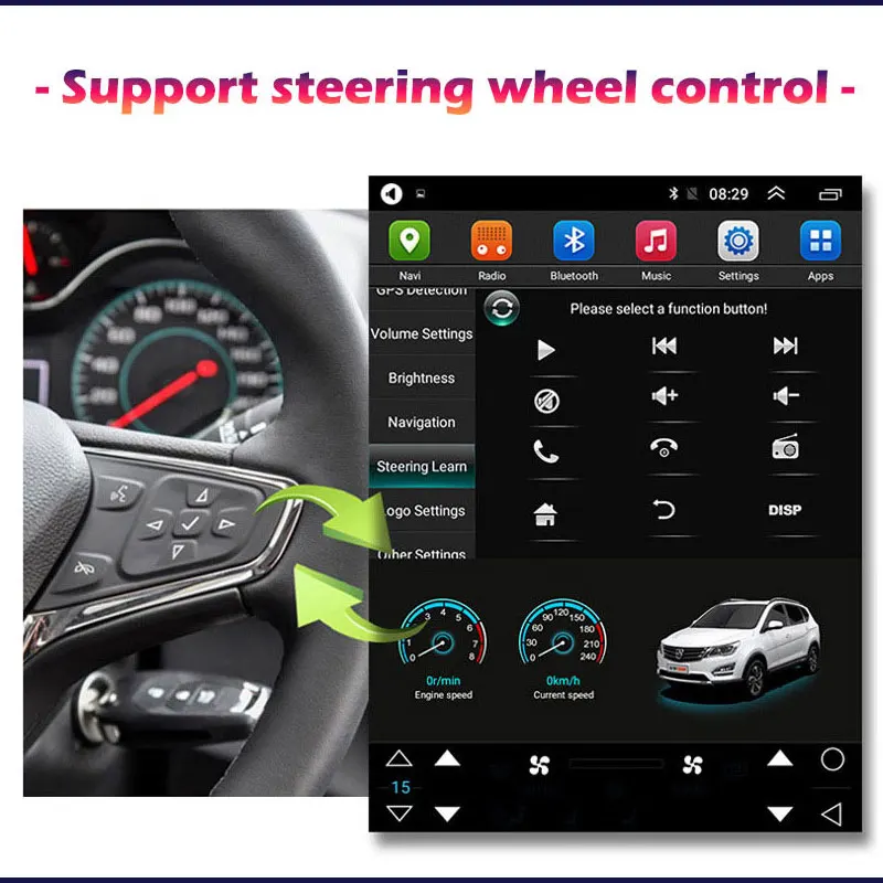 Автомагнитола IPS для Volkswagen Tiguan 1NF 2007 -2016 Android 14 мультимедийный видеоплеер Navigaion