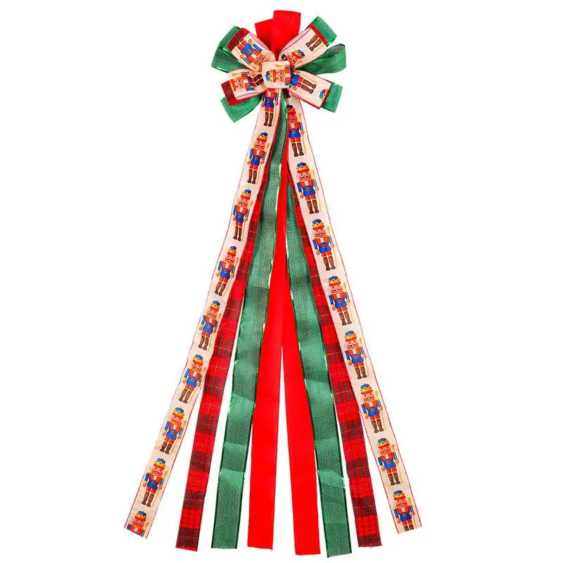 

Christmas Tree Bows portable decorative Christmas tree hanging ornament reuseable creative christmas tree bows for party
