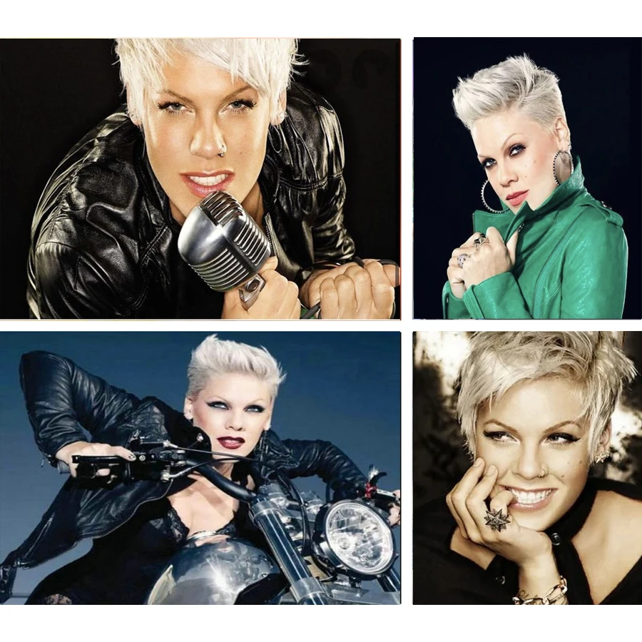 

Алмазная живопись 5D "сделай сам", розовая картина с изображением певицы, квадратная/круглая Алмазная вышивка, аксессуары для вышивки крести...