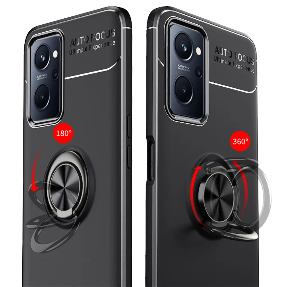 

For Realmi 9i Case Good Touch Feeling Finger Ring Cover For Realme 9i 9 Pro Plus 8 8i C11 C25s C21Y C31 GT 2 Neo 2 Narzo 30A