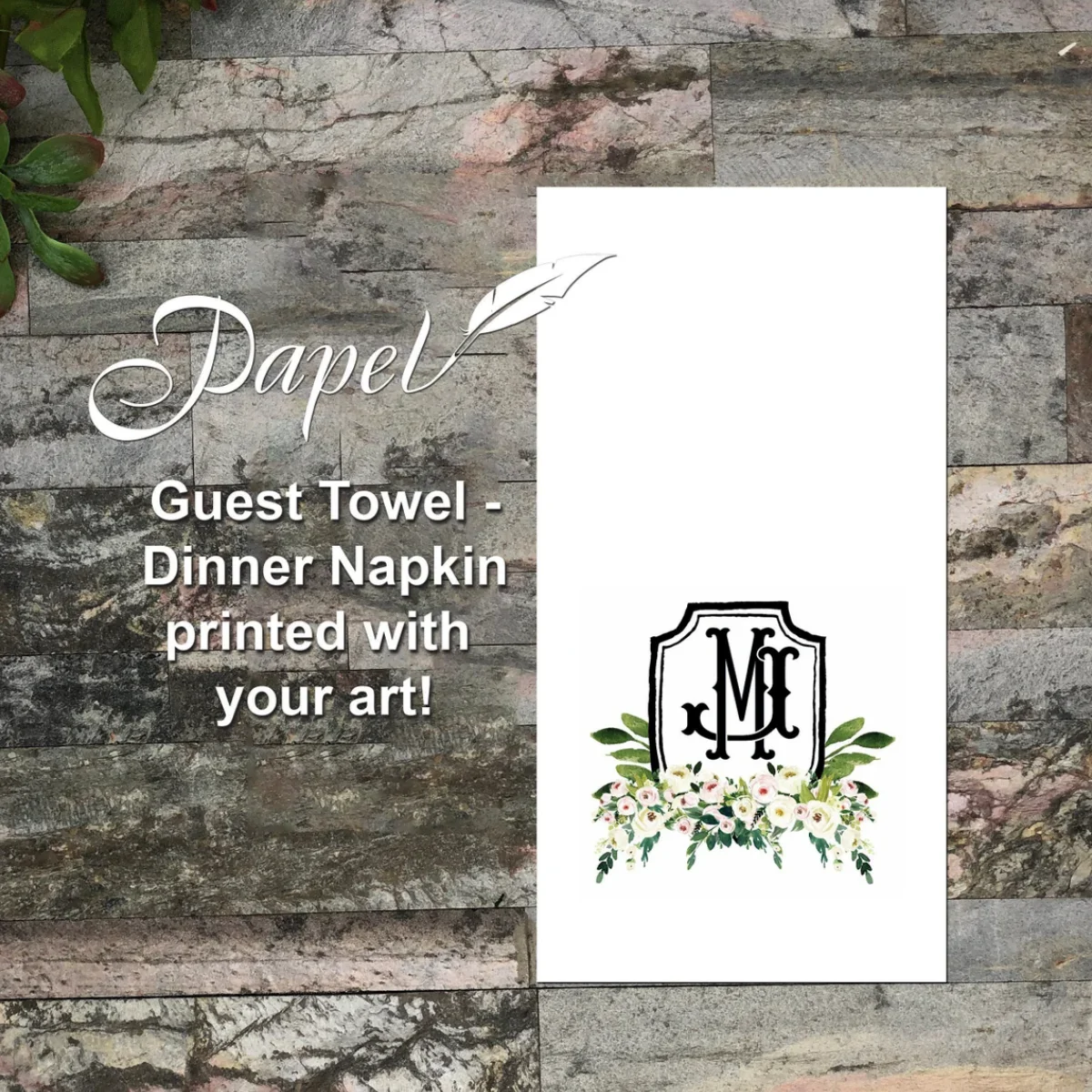 50 шт. гостевые полотенца с полноцветной печатью персонализированные салфетки