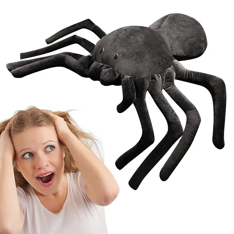 

Spider Plush Toy Giant Spider Pillow Plush Doll Toy Flippy Spider Halloween Party Favor Cuddle Gifts Animal Doll Toys For Kids