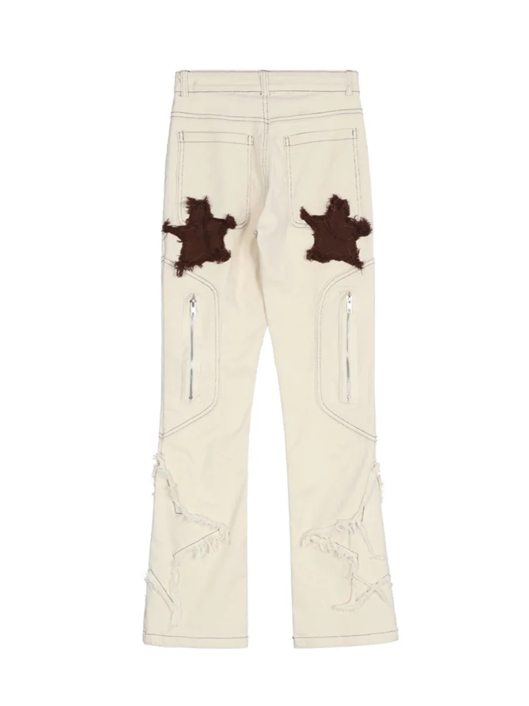 Four Seasons Men Jeans Multi-pocket Personality Patch Patch Trend Fashion New Casual Workwear Streetwear Men Ins Hot Sale JEANS