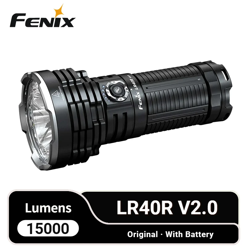 Фонарик Fenix LR40R V2.0 высокой производительности, 177 лм, перезаряжаемый, часов работы, аккумулятор со встроенной батареей