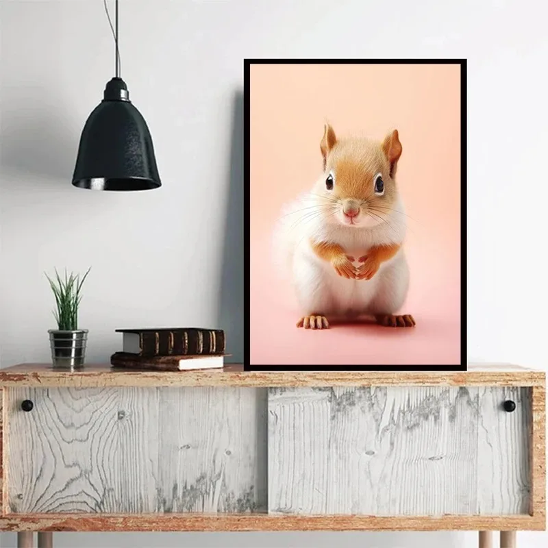 Золотистый Ретривер И Птица-кошка Холст С Принтом - Портрет Животного Настенное