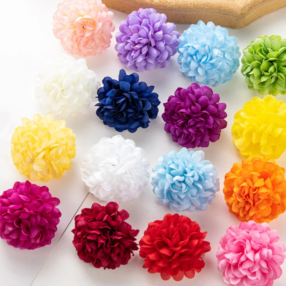

35 Pcs Craft Making Flowers Heads Mini Daisy Fake Daisies Headdress DIY Artificial Chrysanthemum For Crafts