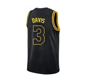 

Mens American Basketball Jerseys Clothes European Size Anthony Davis #3 T Shirts Cotton Tops Cool Loose Men Clothing Off White