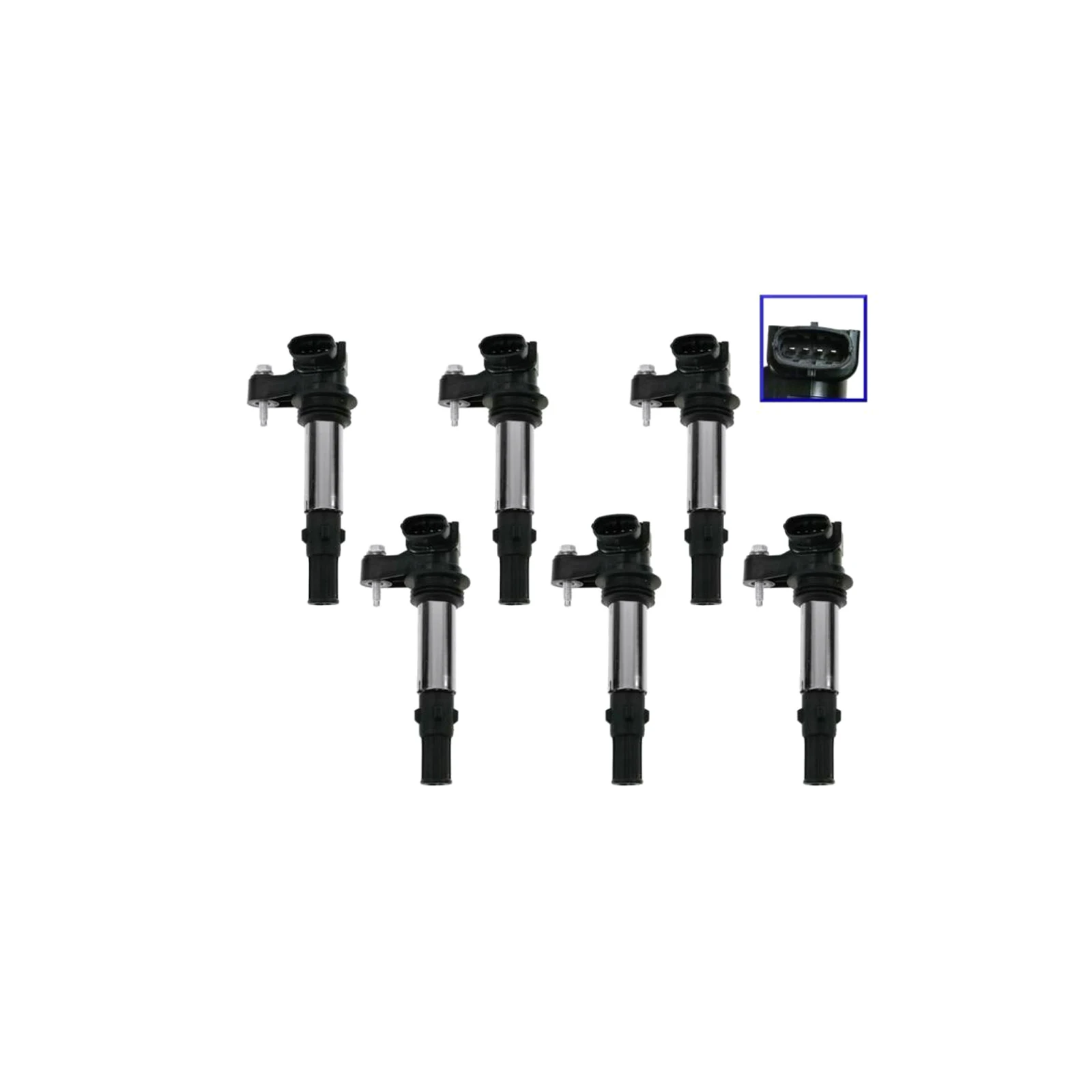 

Ignition Coil Set of 6 Kit For Buick Cadillac Chevrolet GMC Saab Saturn 3.6L