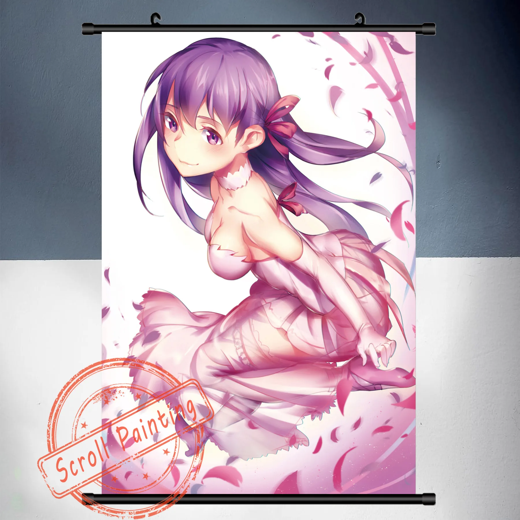Sakura Fate stay night Аниме Манга HD Печать свиток Живопись Домашний Декор подвесной