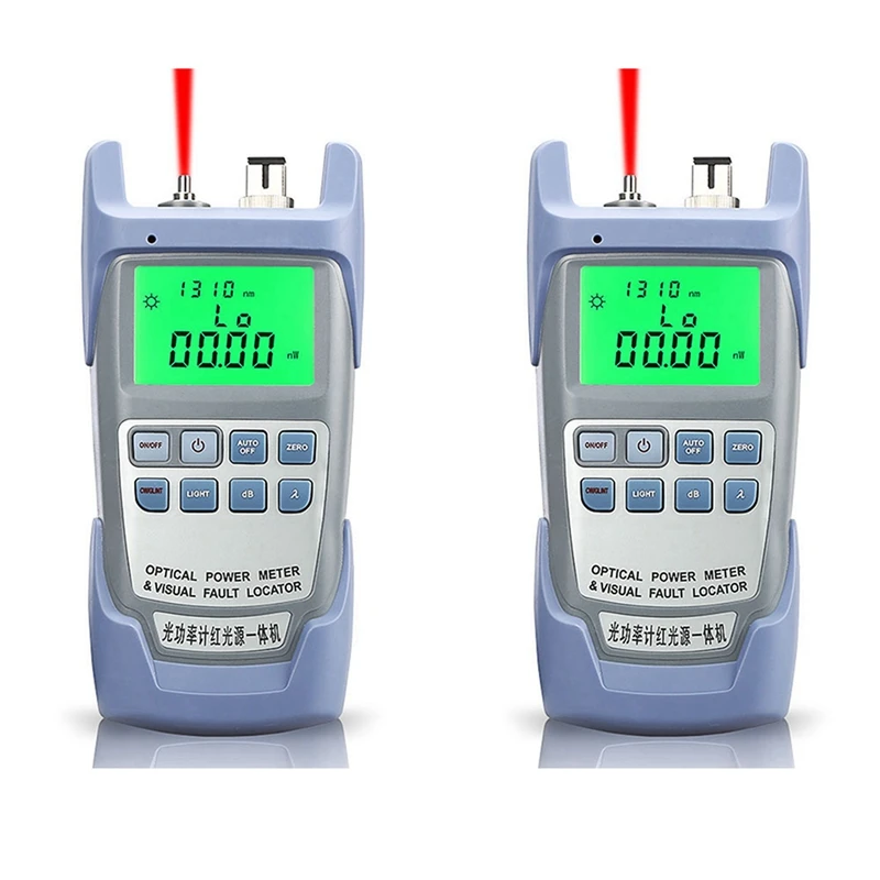 

2X AUA-9A все-в-одном оптический измеритель мощности с визуальным локатором дефектов тестер оптического волокна 5 км 10 км 20 км 30 км VFL10 MW