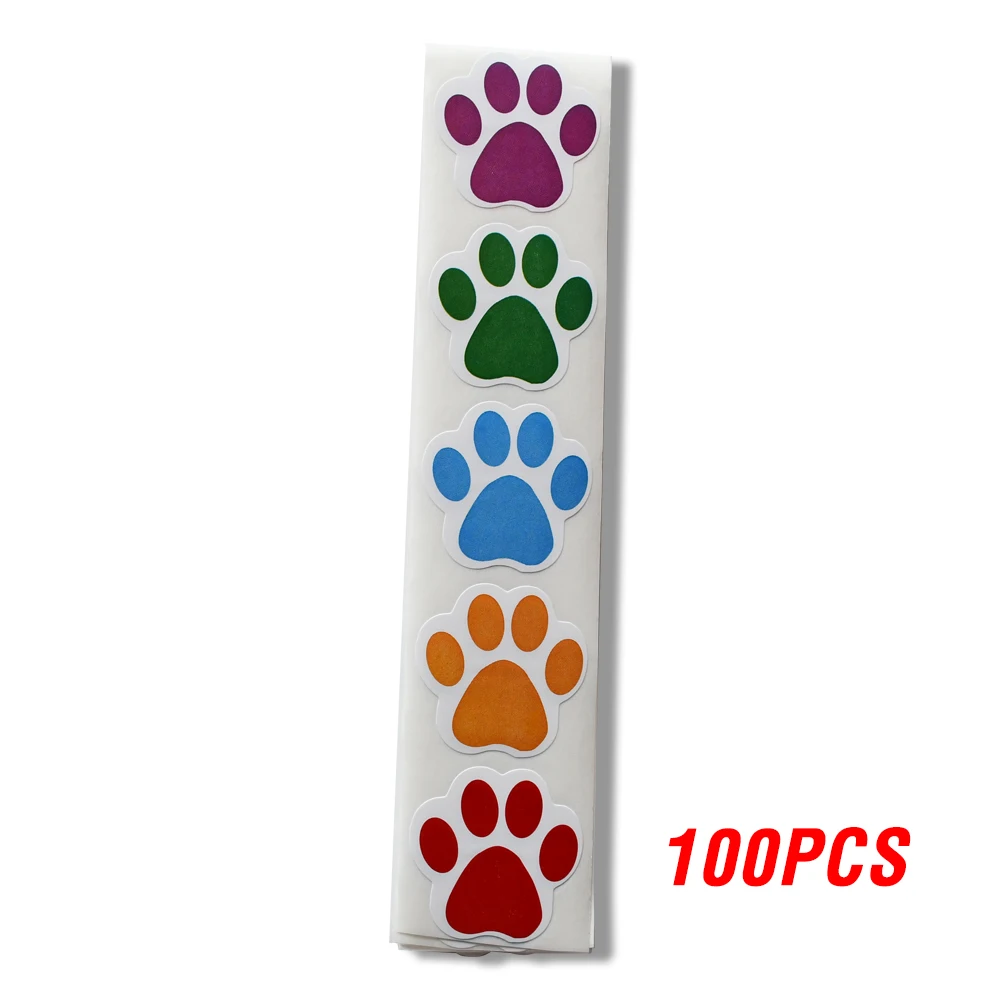 Мультяшные собачьи лапки наклейки 500 шт
