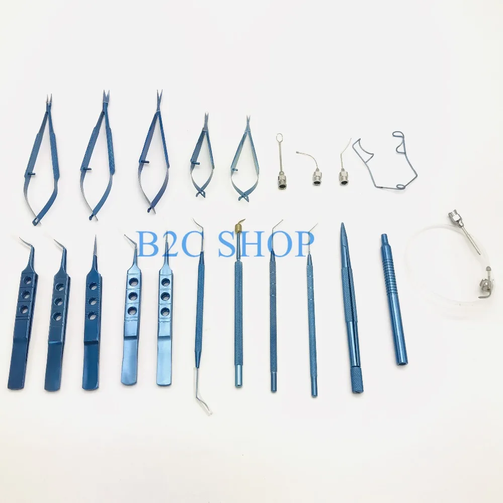 

Cataract Set Titanium Cataract Surgery Instruments Set Ophthalmic Caliper Ophthalmic Micro Surgical Instruments Micro Scissors