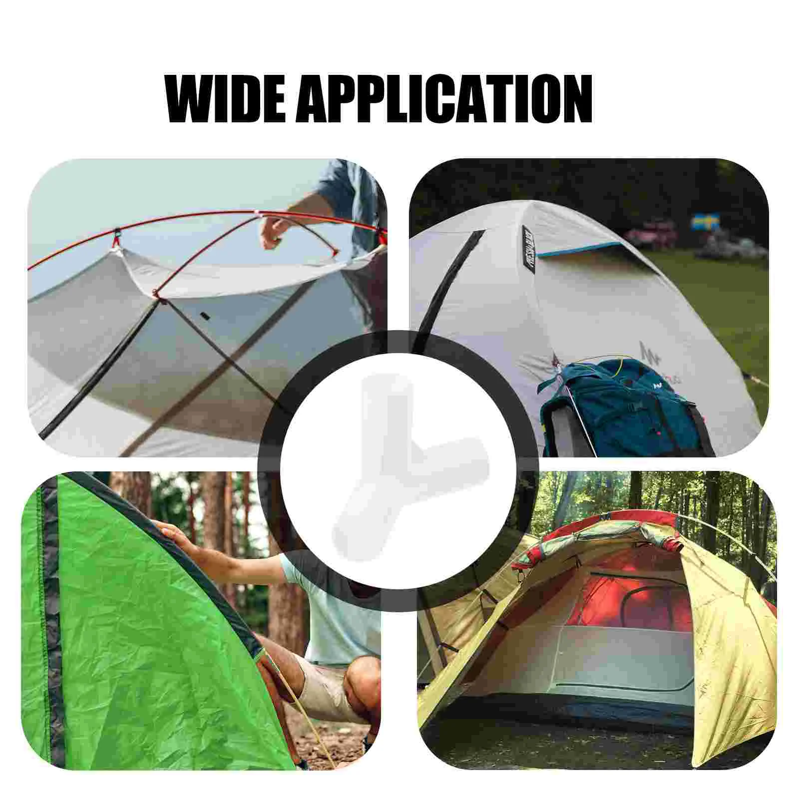 20 шт. аксессуары для соединения палатки пластиковые фитинги труб соединительный